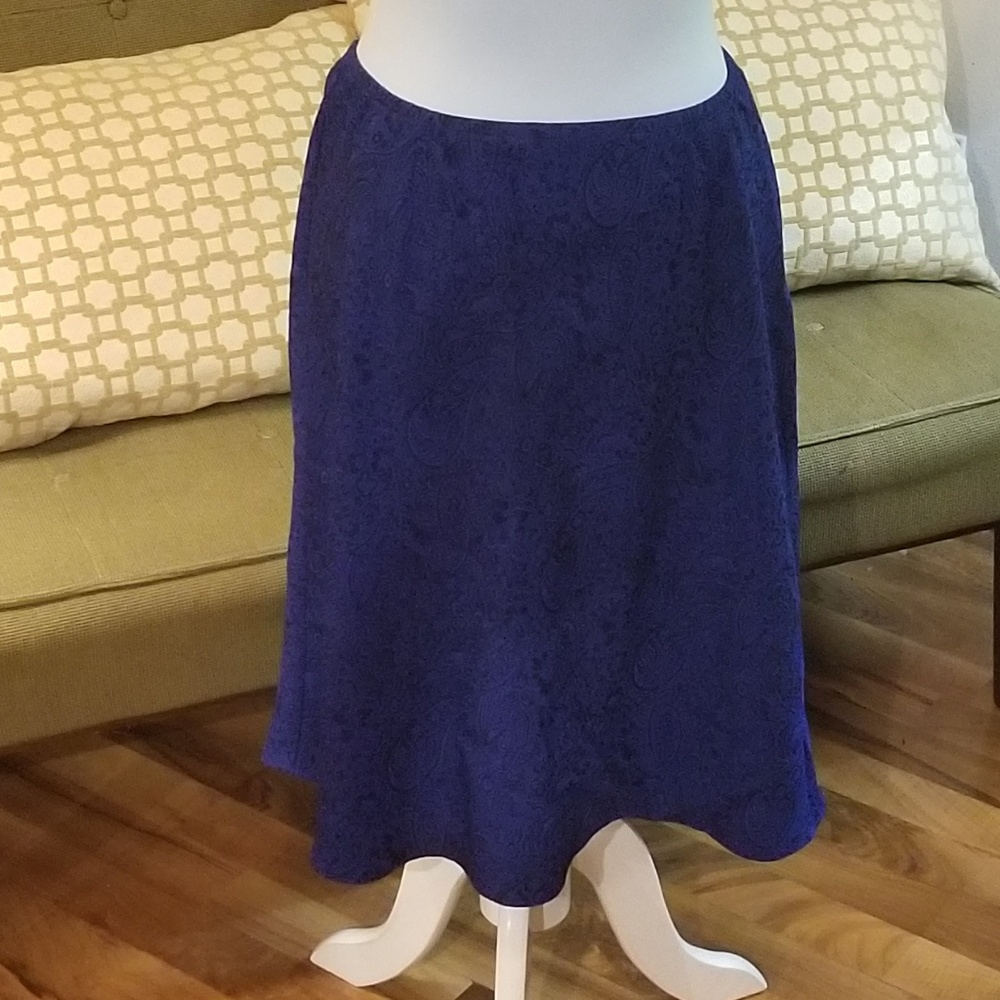 JustInThyme Ltd blue floral skirt